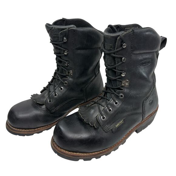 Wolverine Buckeye 8" Logger Work Boots Size 11.5 Kilte Steel Toe Insulated GTX - Picture 1 of 15